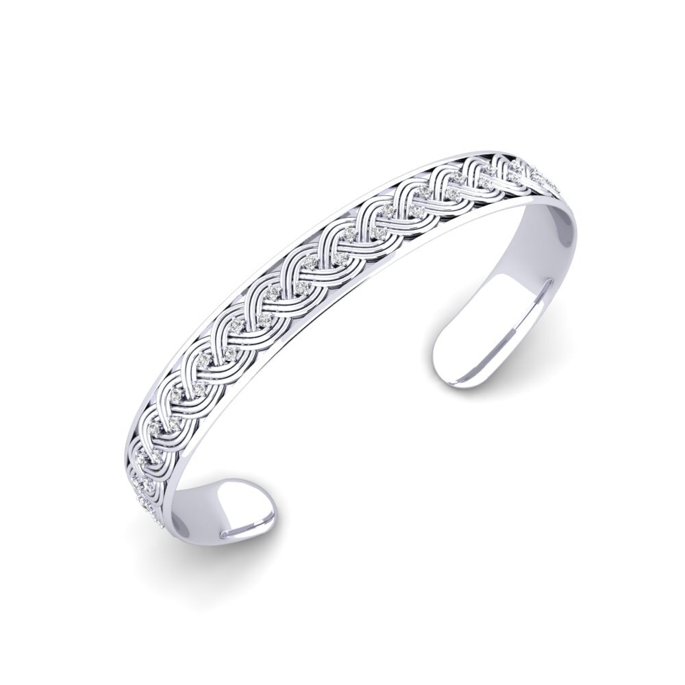 950 Palladium White sapphire Men's Bracelet Menna