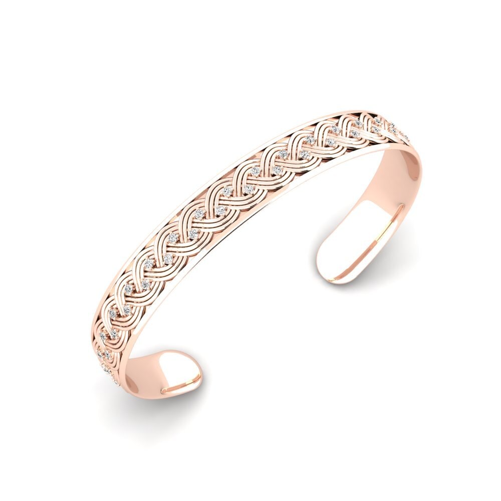 14K Rose Gold Moissanite Men's Bracelet Menna