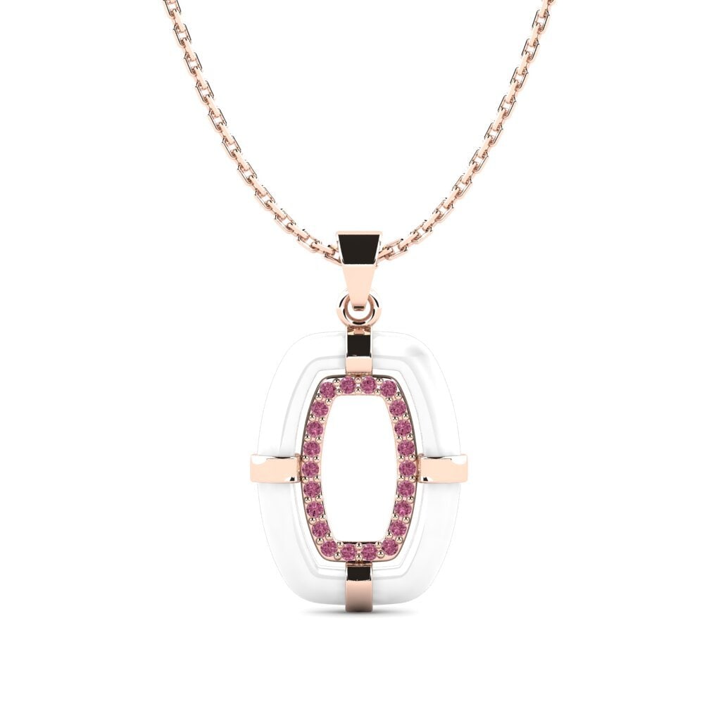 Granate Rhodolite Colgante de Mujer Mensez
