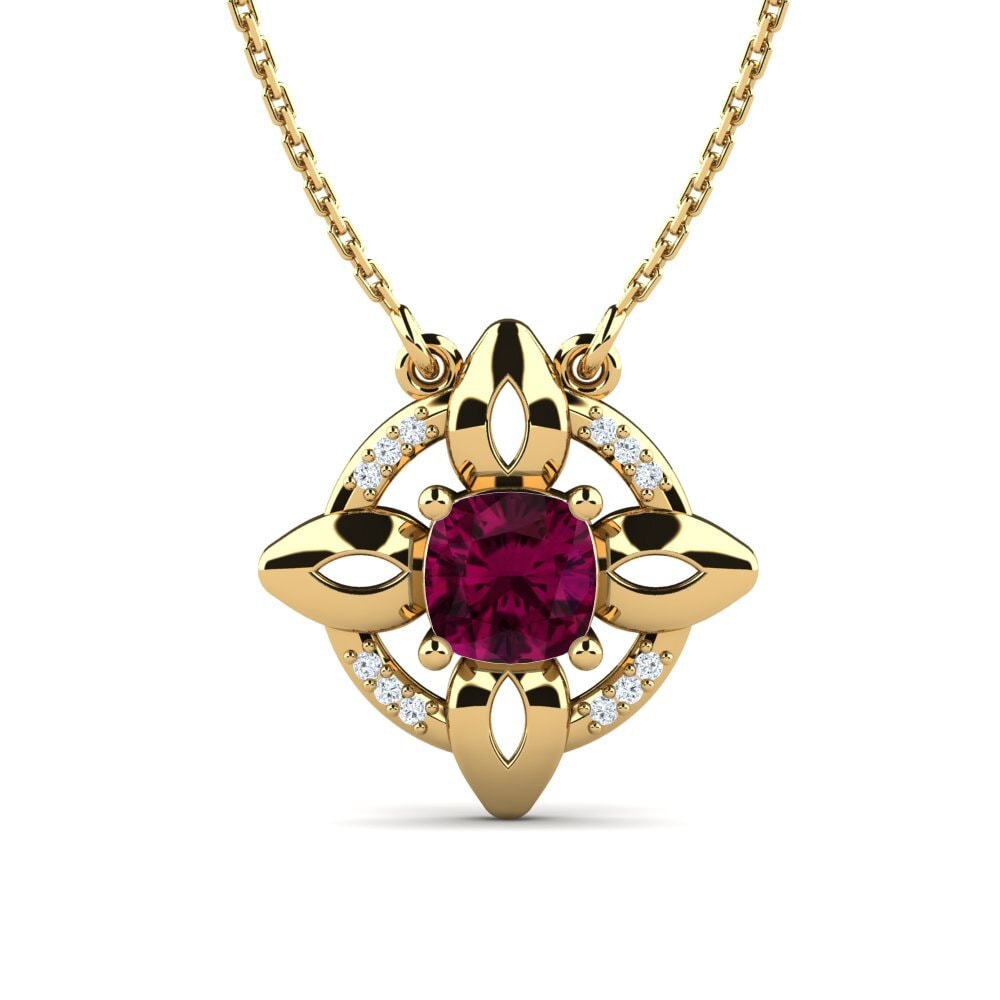 Rhodolite Garnet Women's Necklace Menyiona