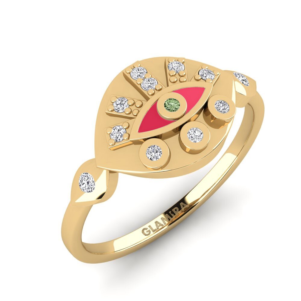 Grüner Diamant Ring Mepagos