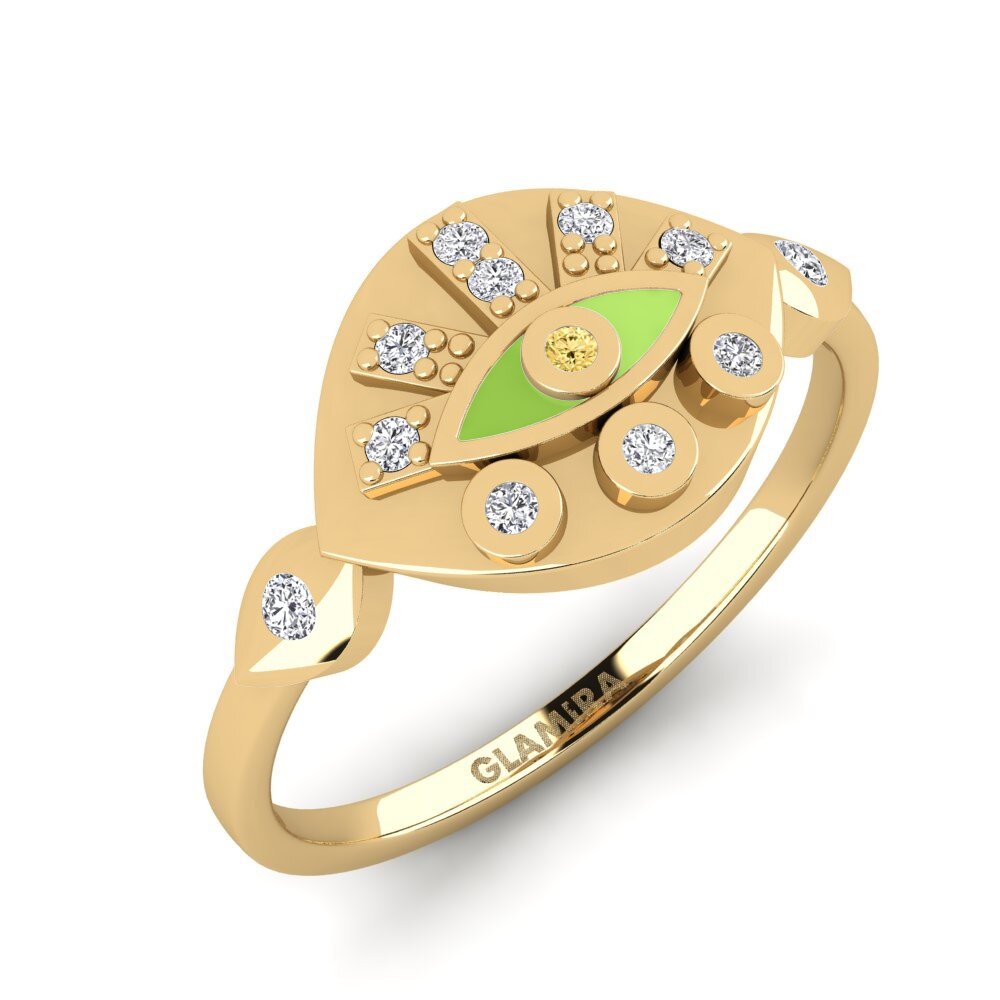 Diamante Amarillo Anillo Mepagos