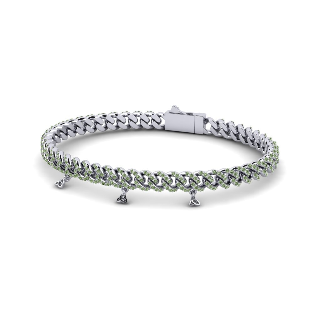 Diamante Verde Pulsera de Mujer Meplese