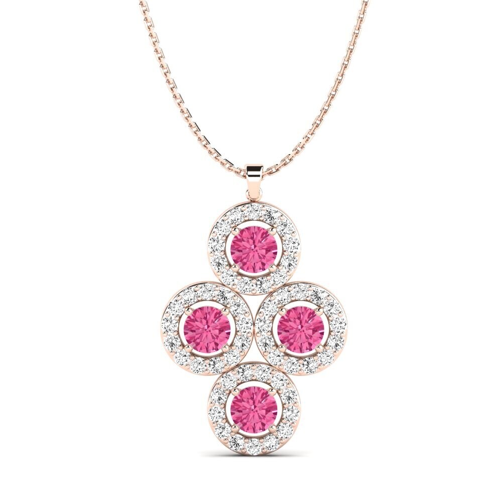 Turmalina rosa Colgante de Mujer Merf
