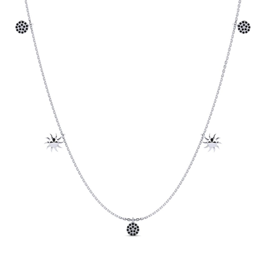 Black Sapphire Women's Necklace Merna