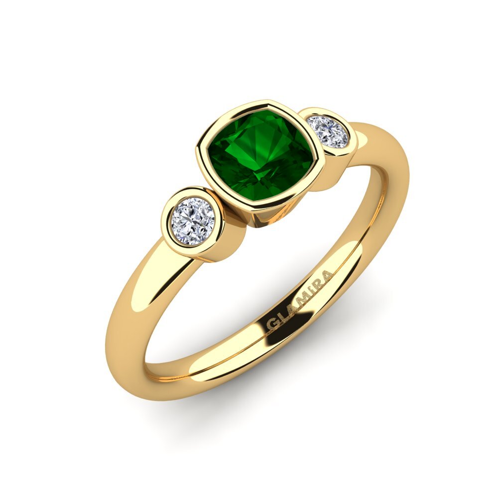 Zircone Vert Bague de fiançailles Merollia
