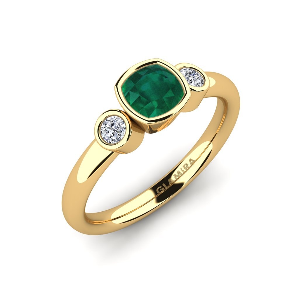 Émeraude Bague de fiançailles Merollia