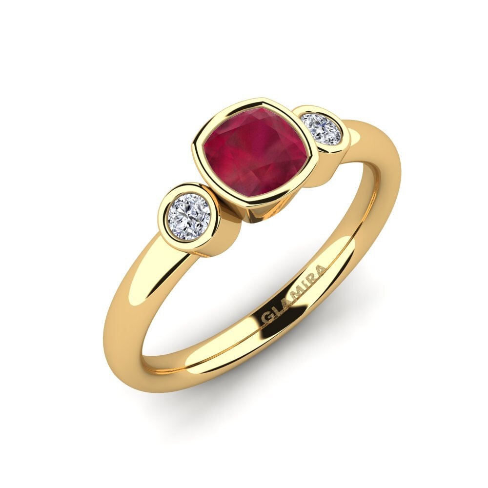 Ruby Engagement Ring Merollia