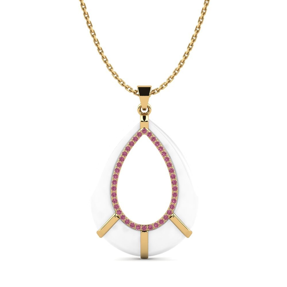 Granate Rhodolite Colgante de Mujer Merosso