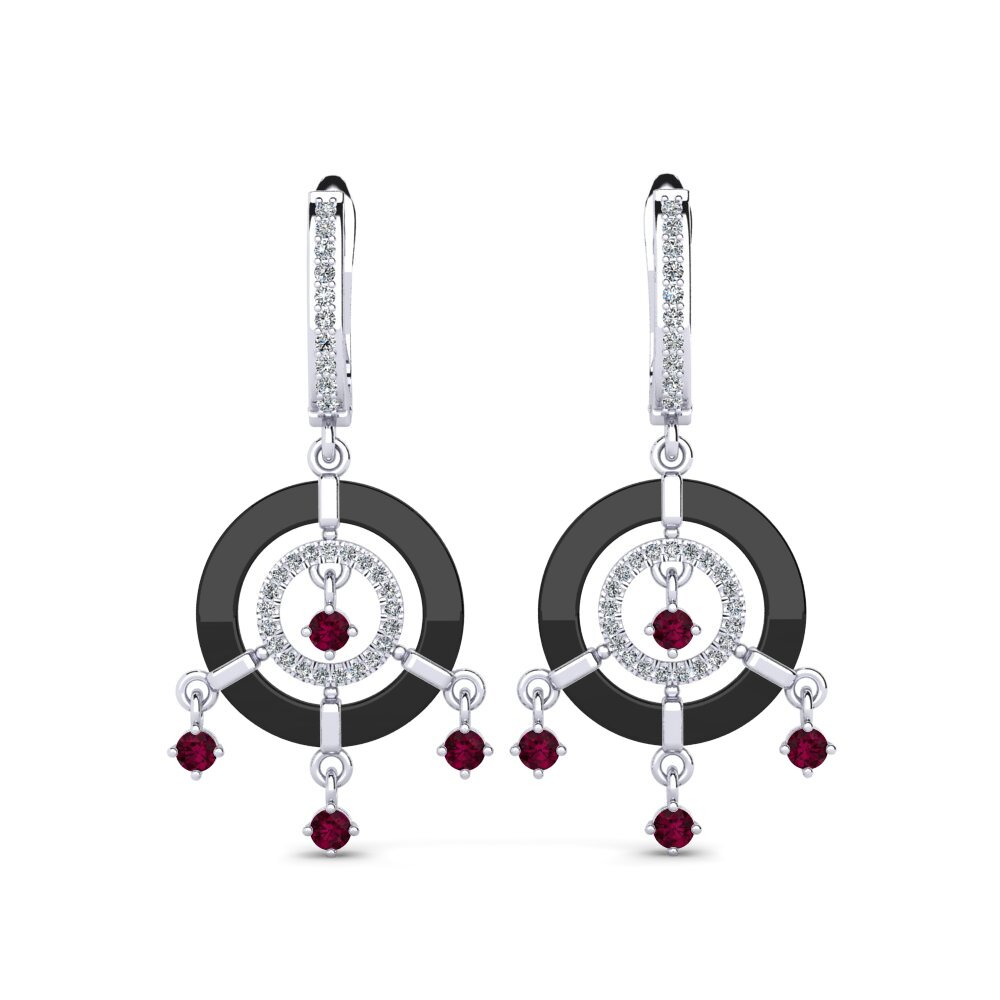 Rhodolite Garnet Women's Earring Mesmoraza
