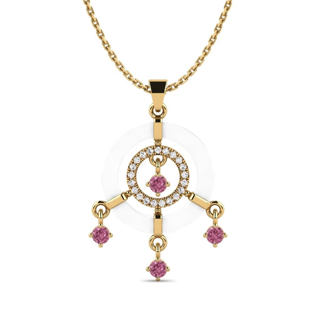 Granate Rhodolite Colgante de Mujer Mestio