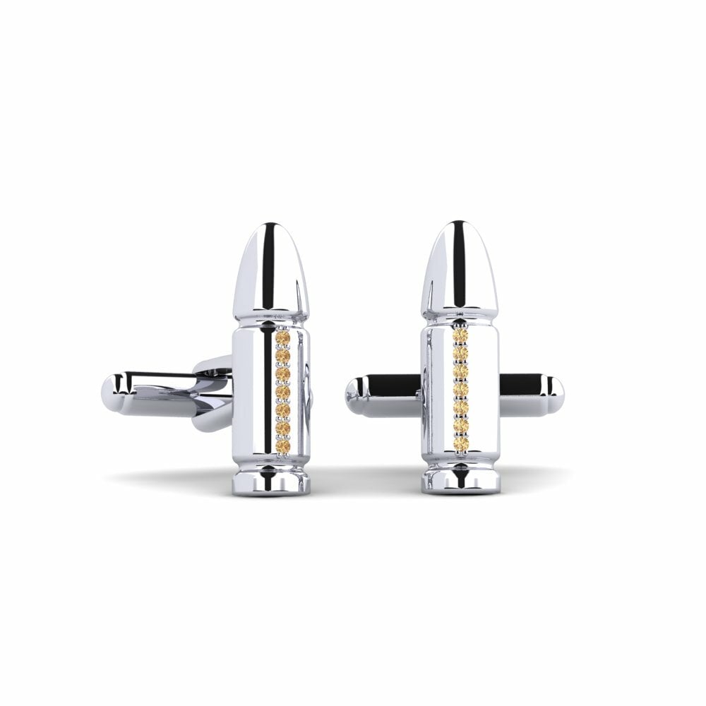 Brown Diamond Cufflink Metth