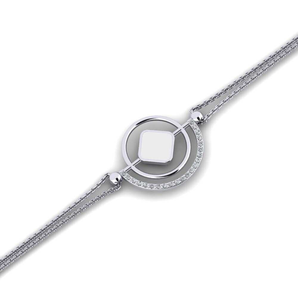 White Silver Women's Bracelet Michellene