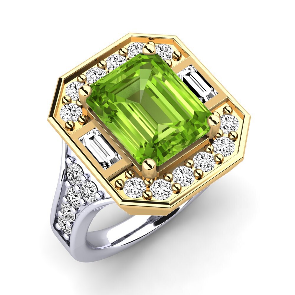 peridot Anel de Noivado Micheyla