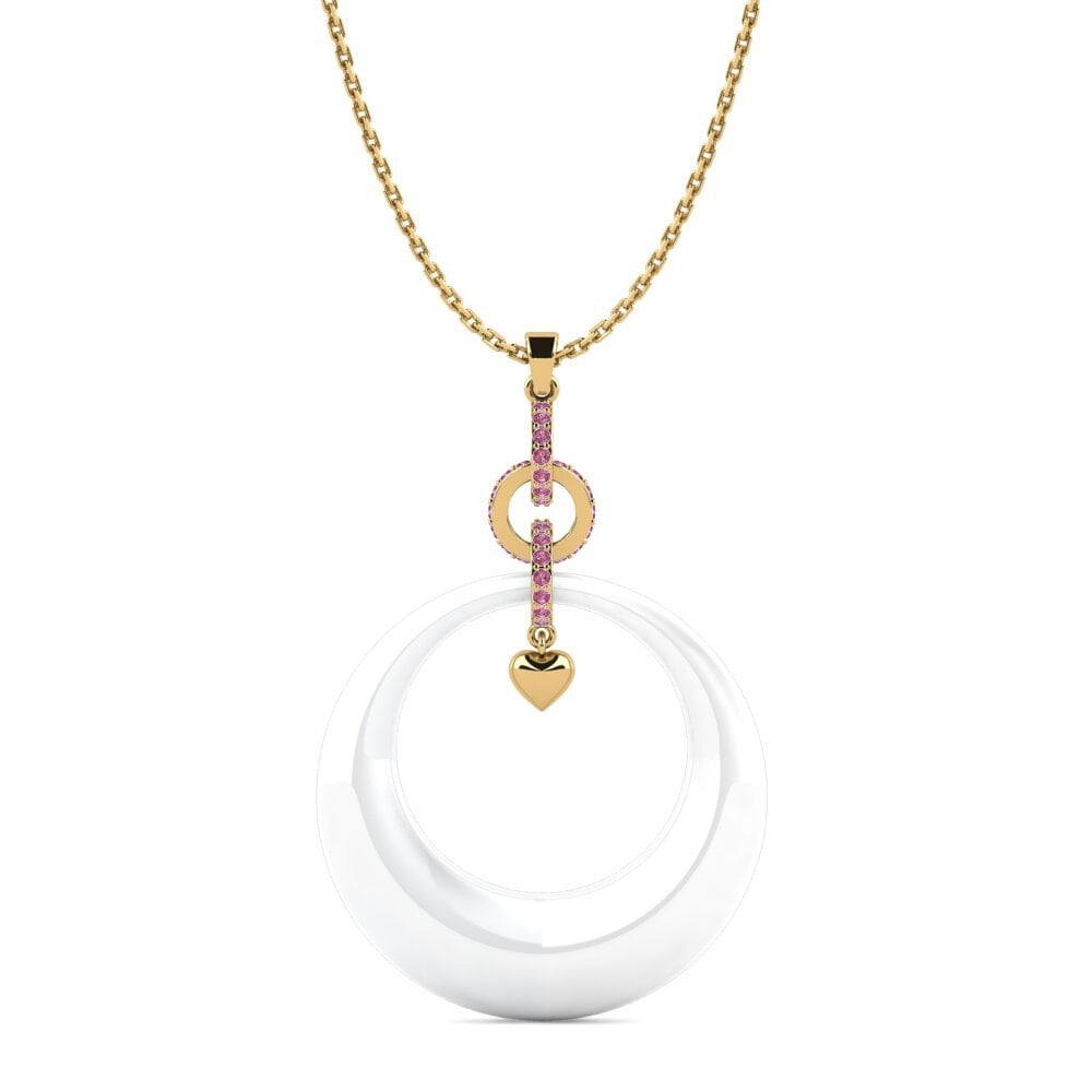 Granate Rhodolite Colgante de Mujer Michiko