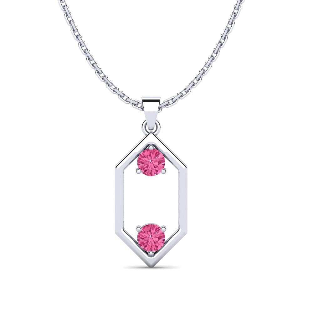 Pink Tourmaline Women's Pendant Miettes