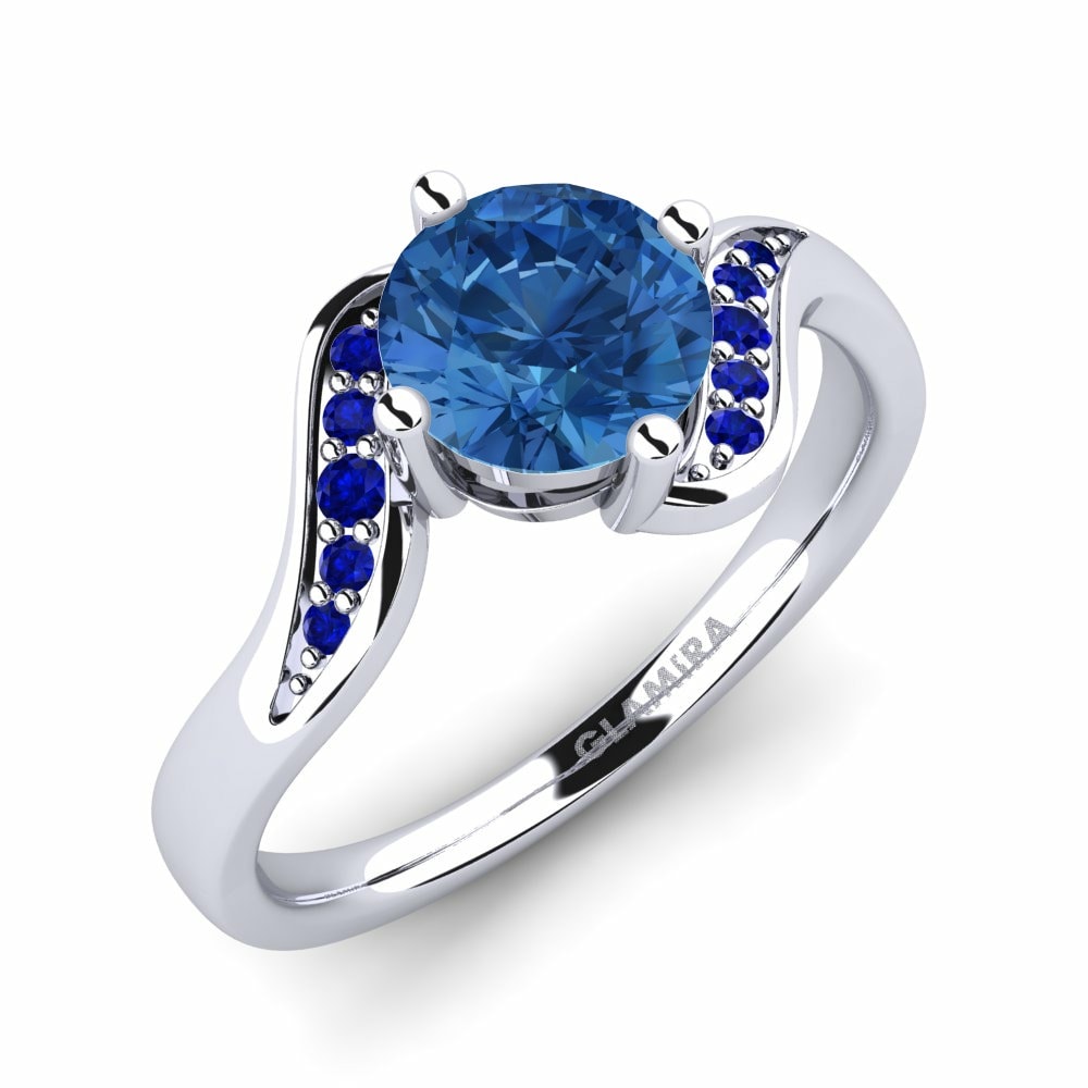 Swarovski Blue Engagement Ring Miguelina