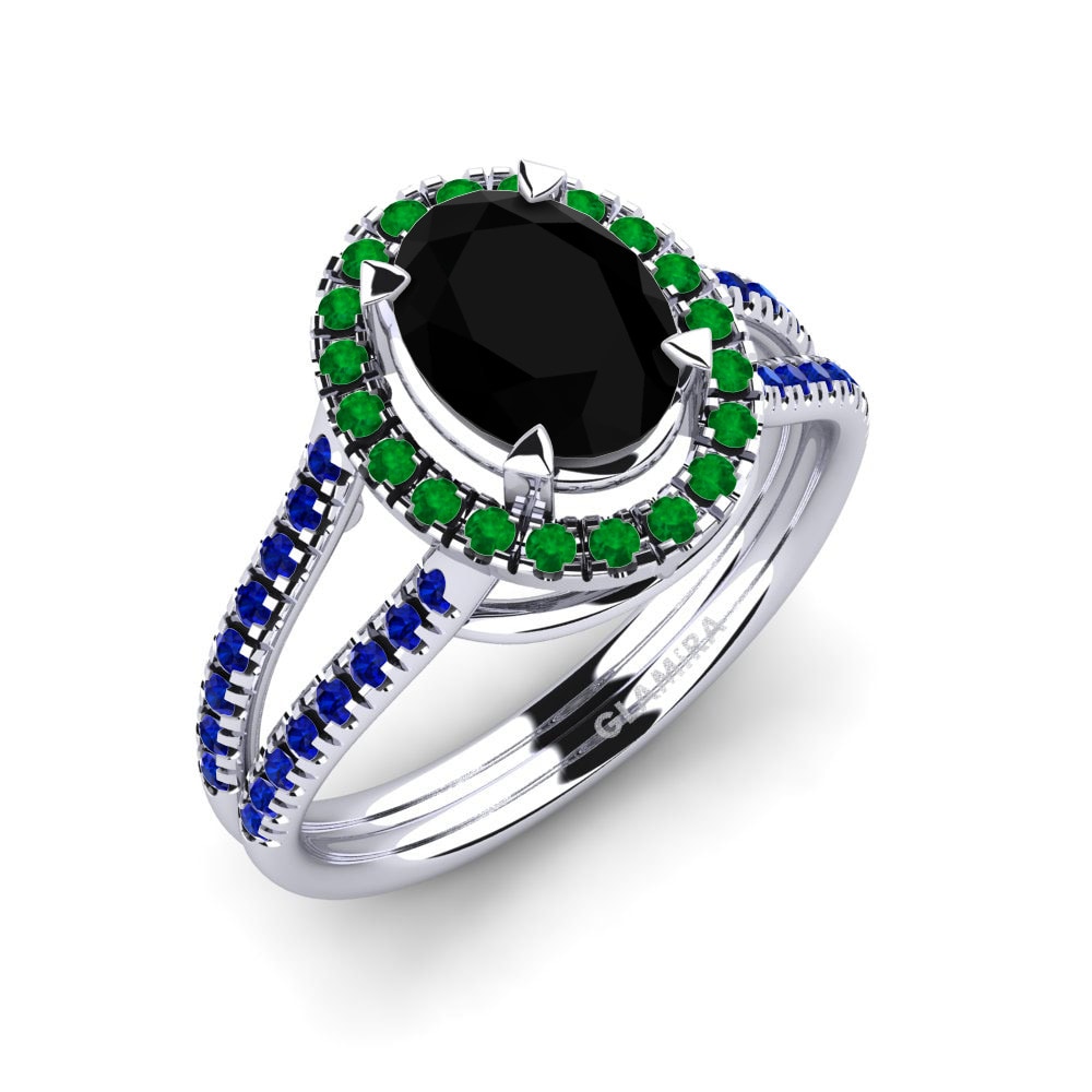Black Diamond Engagement Ring Milagros