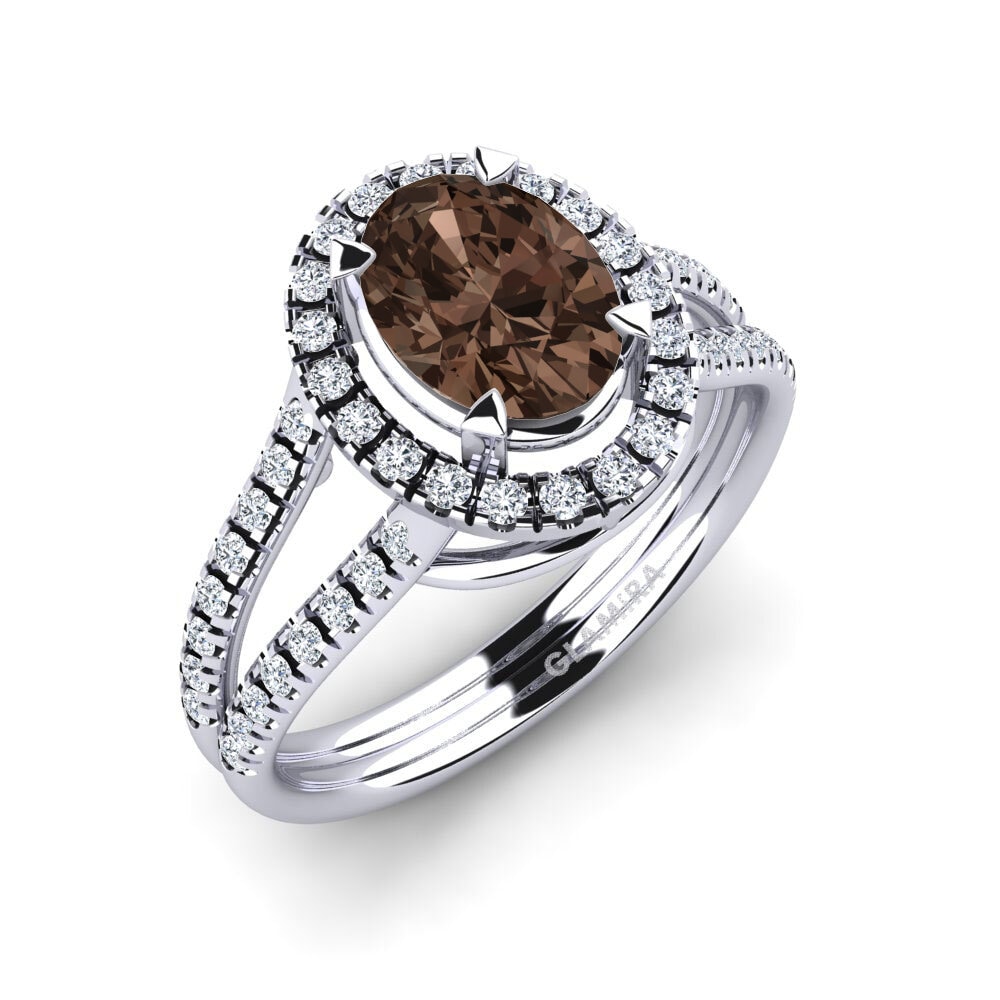 Smoky Quartz Engagement Ring Milagros