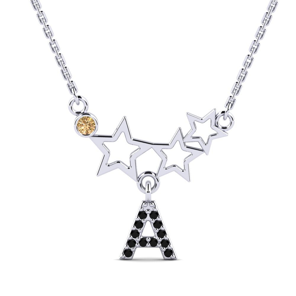 Round Brown Diamond Women's Necklace Milda A