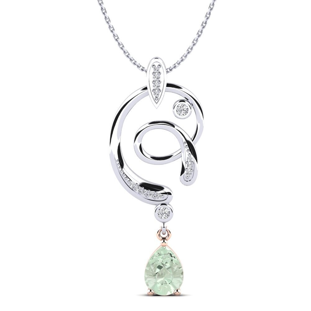Green Amethyst Women's Pendant Milia