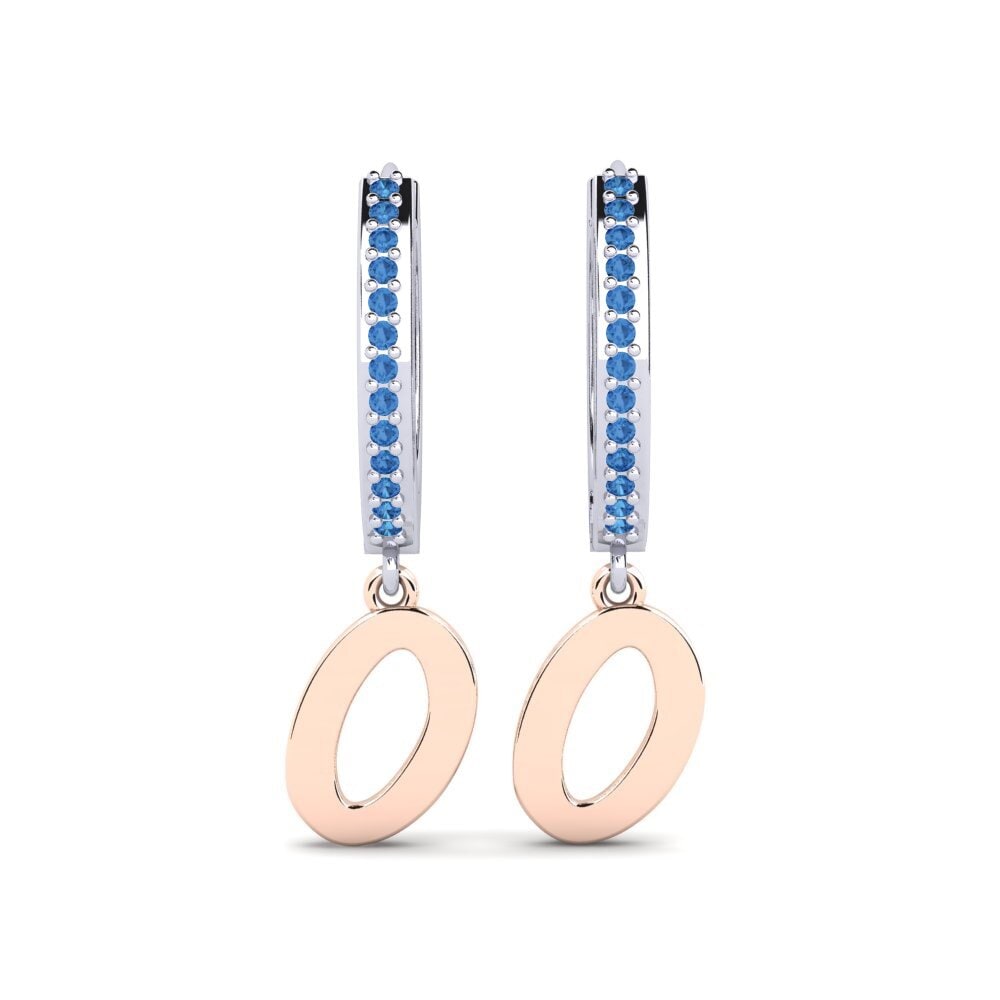 Dark Blue Zirconia Women's Earring Mindi O