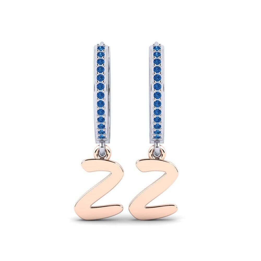 Dark Blue Zirconia Women's Earring Mindi Z