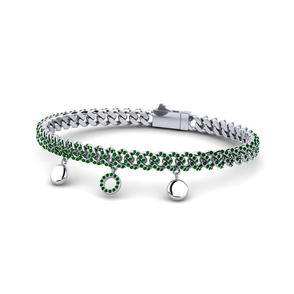 Green Zirconia Women's Bracelet Minigh