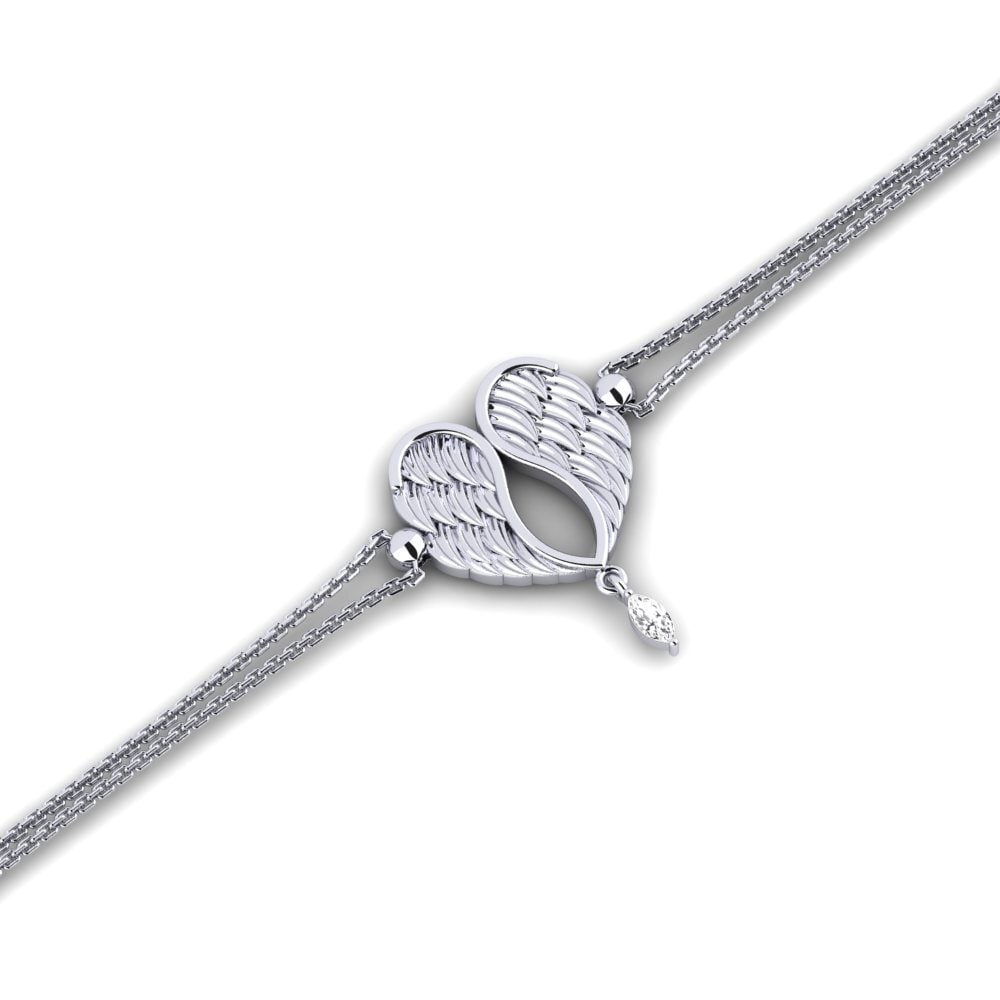 Marquesa Zafiro blanco Pulsera de Mujer Minnax