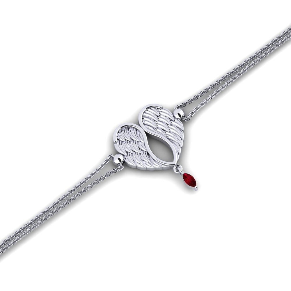 Marquesa Circonita Roja Pulsera de Mujer Minnax