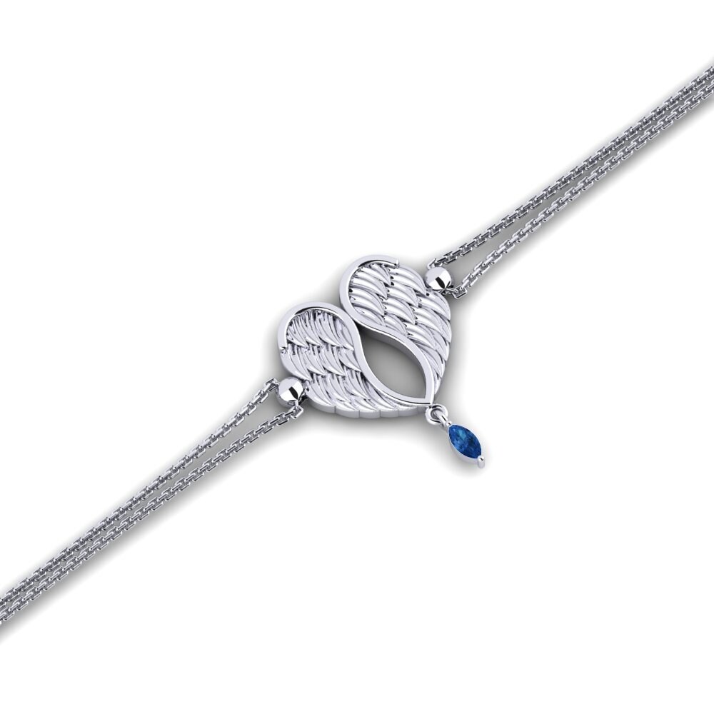 Marquesa Circonita Azul Oscuro Pulsera de Mujer Minnax