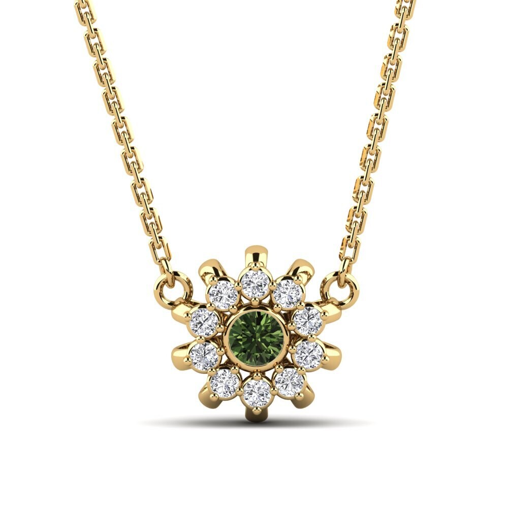Green Sapphire Women's Necklace Minsuh