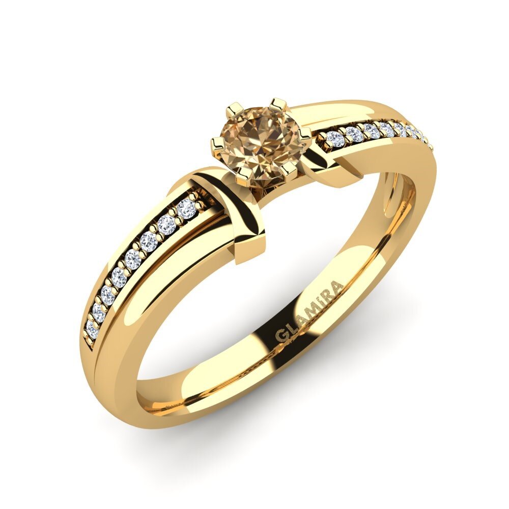 Brown Diamond Engagement Ring Mirabella