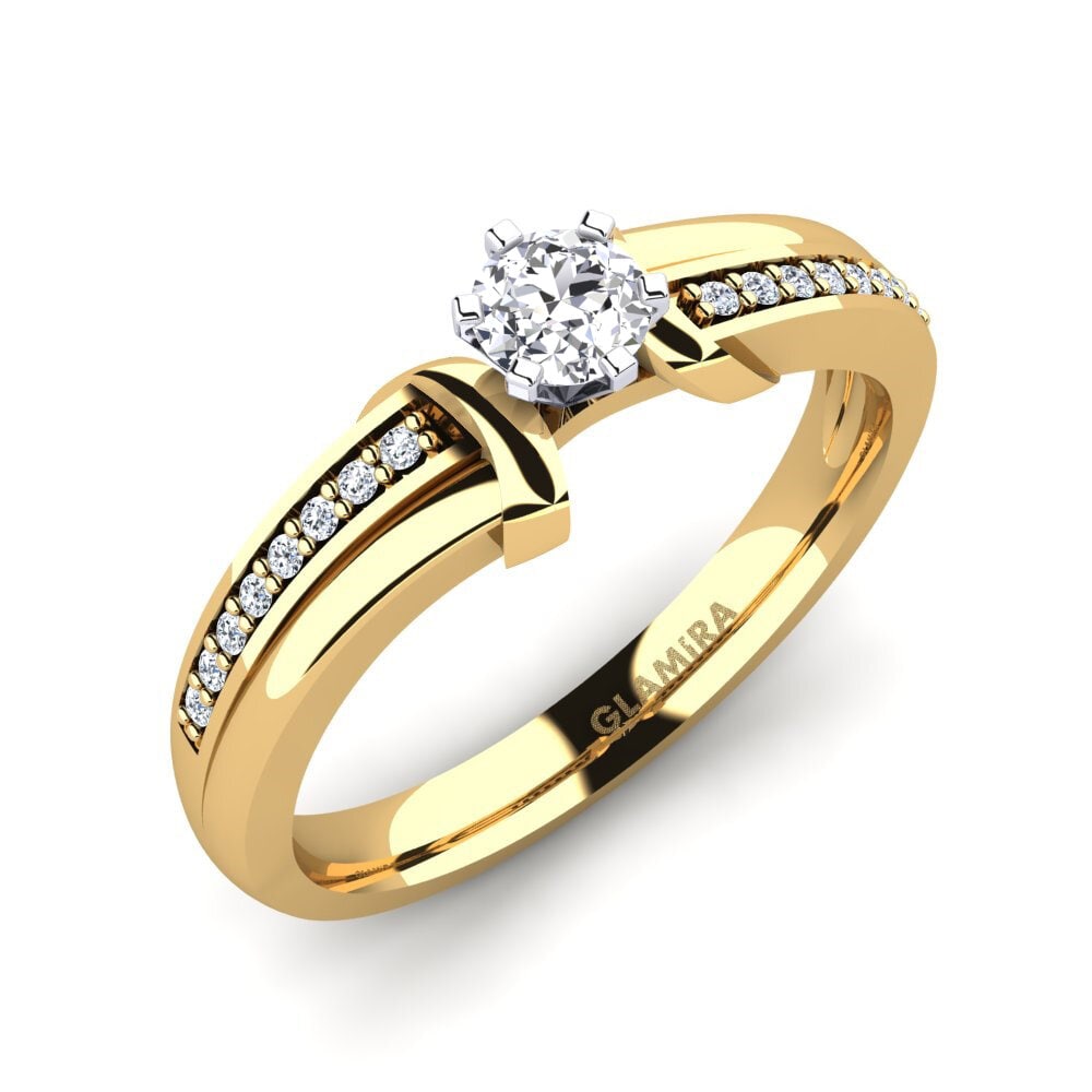 14ct Yellow / White Gold Engagement Ring Mirabella