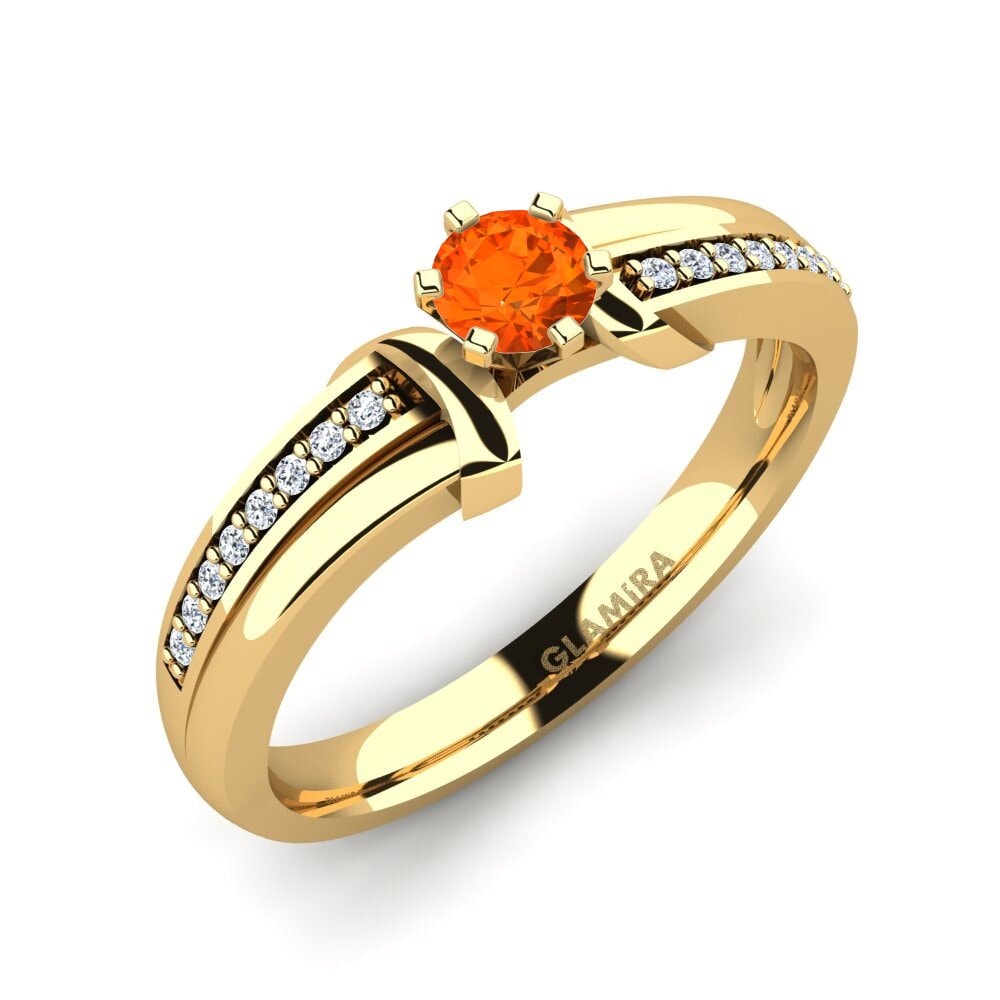 Fire Opal Engagement Ring Mirabella