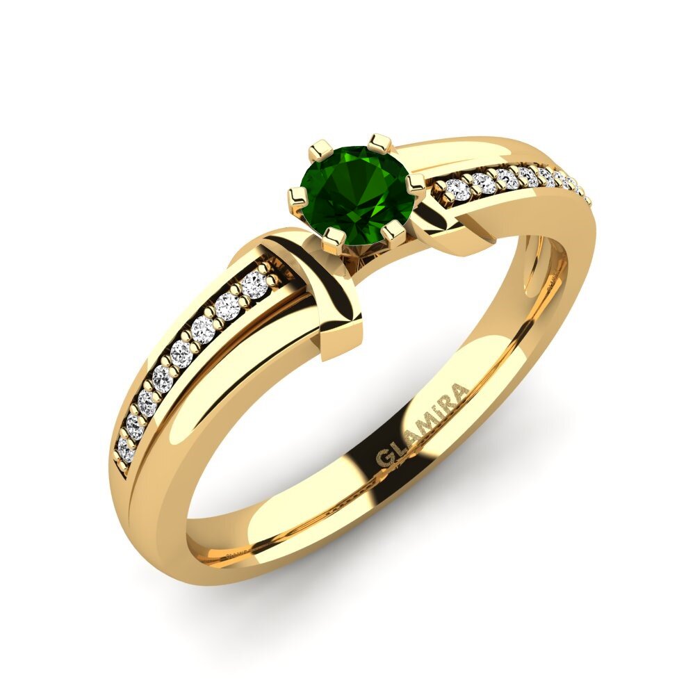 Green Tourmaline Engagement Ring Mirabella