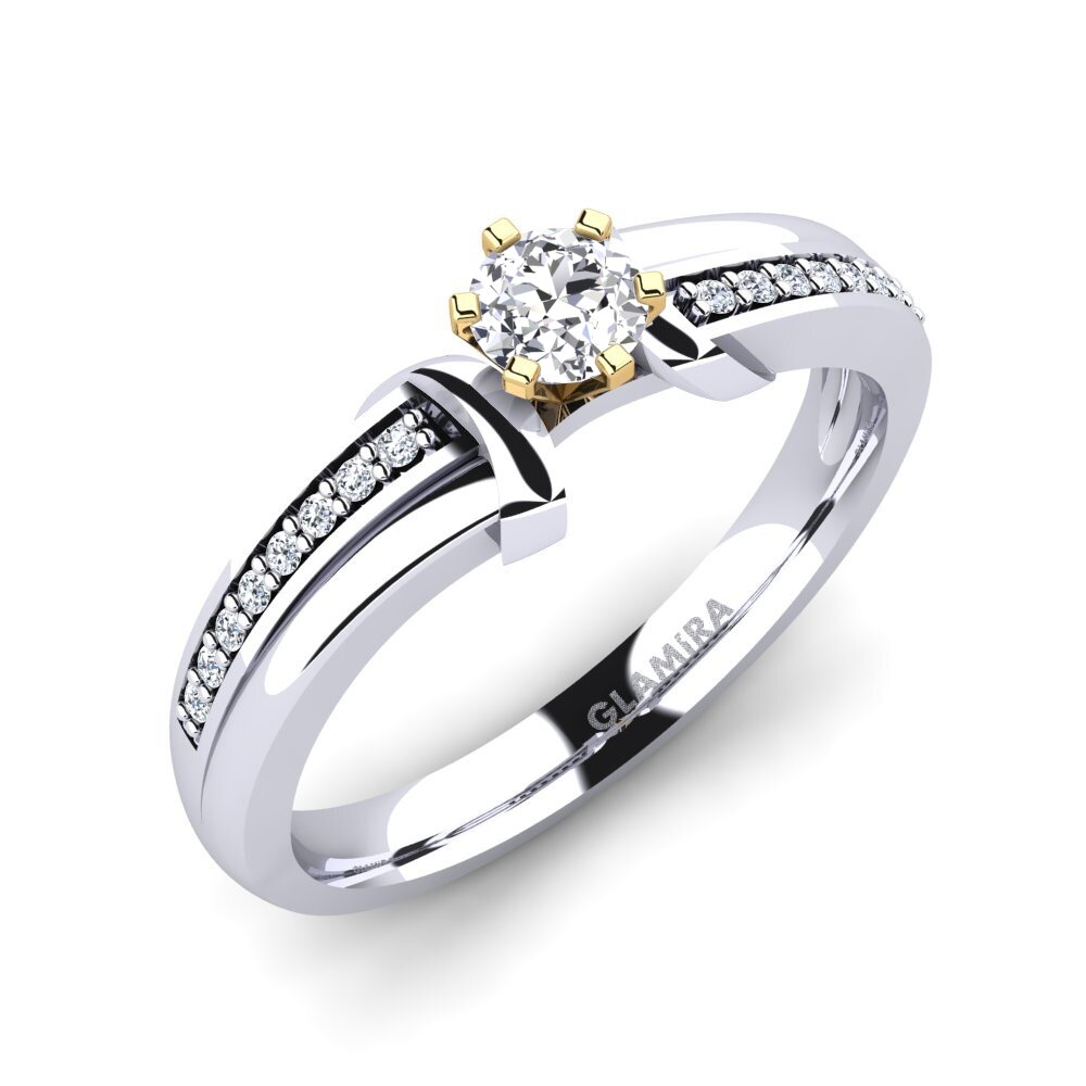 14ct White / Yellow Gold Lab Grown Diamond Engagement Ring Mirabella