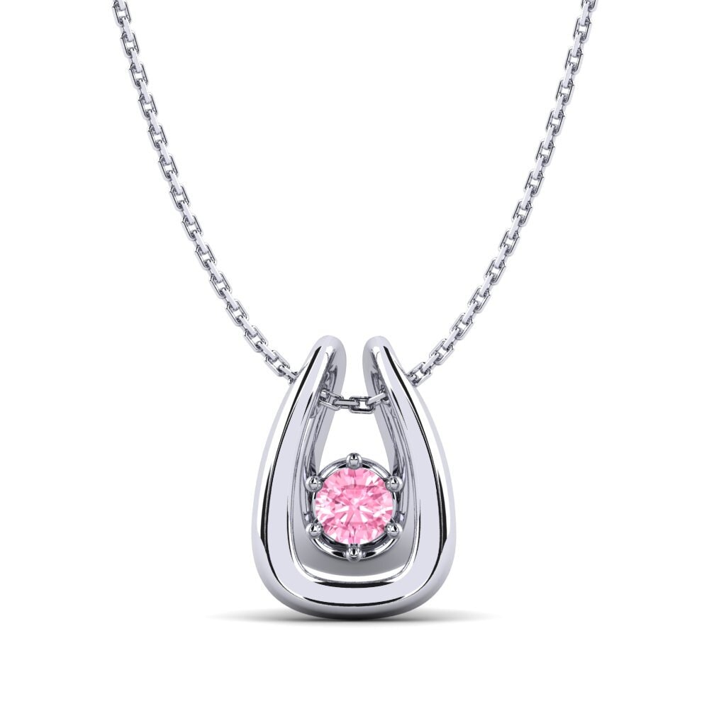 Pink Sapphire Women's Pendant Tusemen