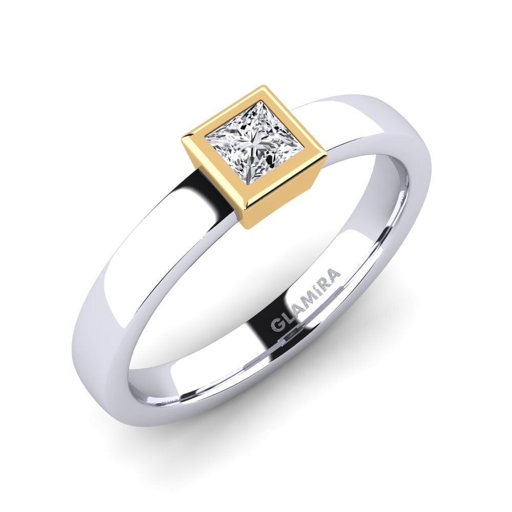 14ct White / Yellow Gold Lab Grown Diamond Engagement Ring Mireya