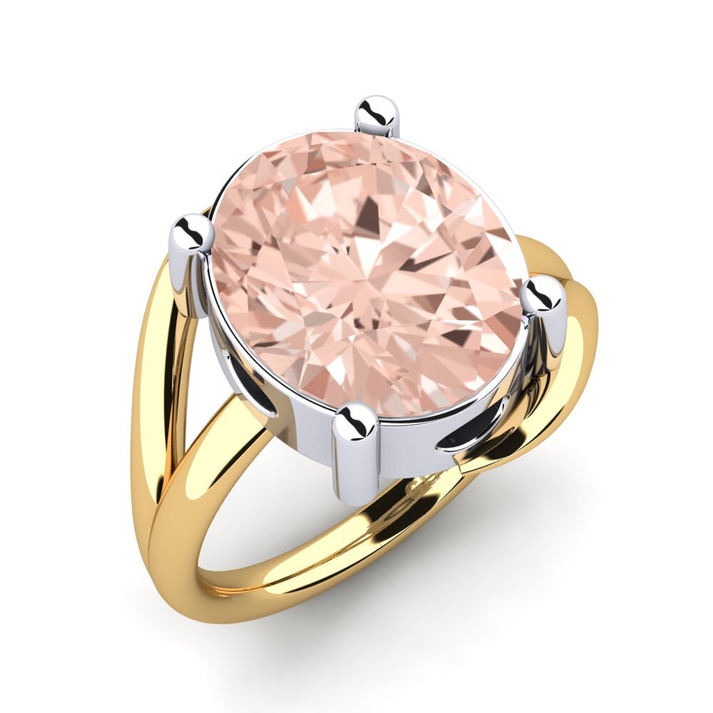 585 Gelb & Weißgold Morganit Ring Mirjana