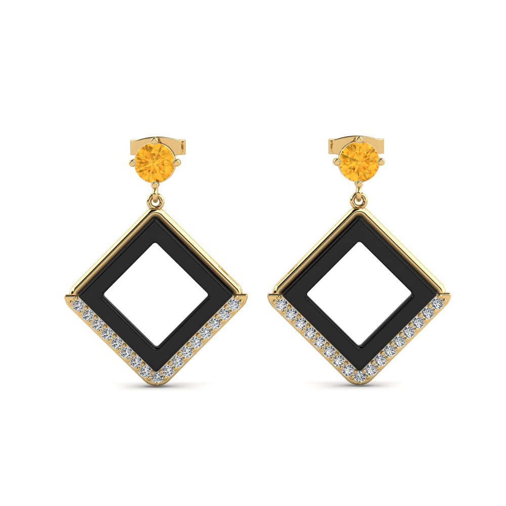 Citrine Women's Earring Miron