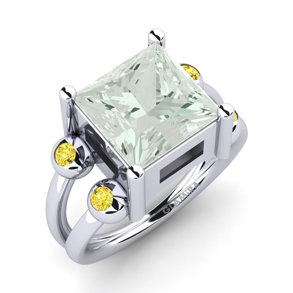 Green Amethyst Ring Miskaela