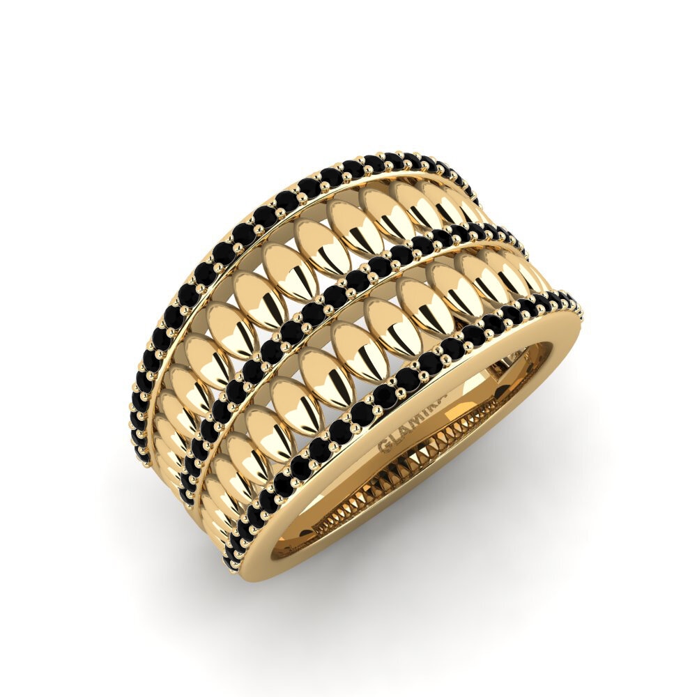 Schwarzer Diamant Ring Miste