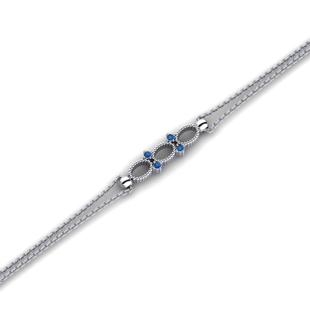 Circonita Azul Oscuro Pulsera de Mujer Mistie