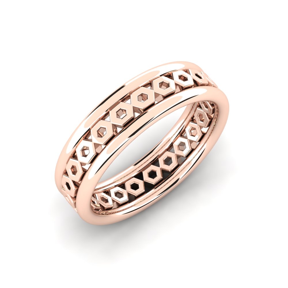 Oro Rosso 375 Anello Mitaine