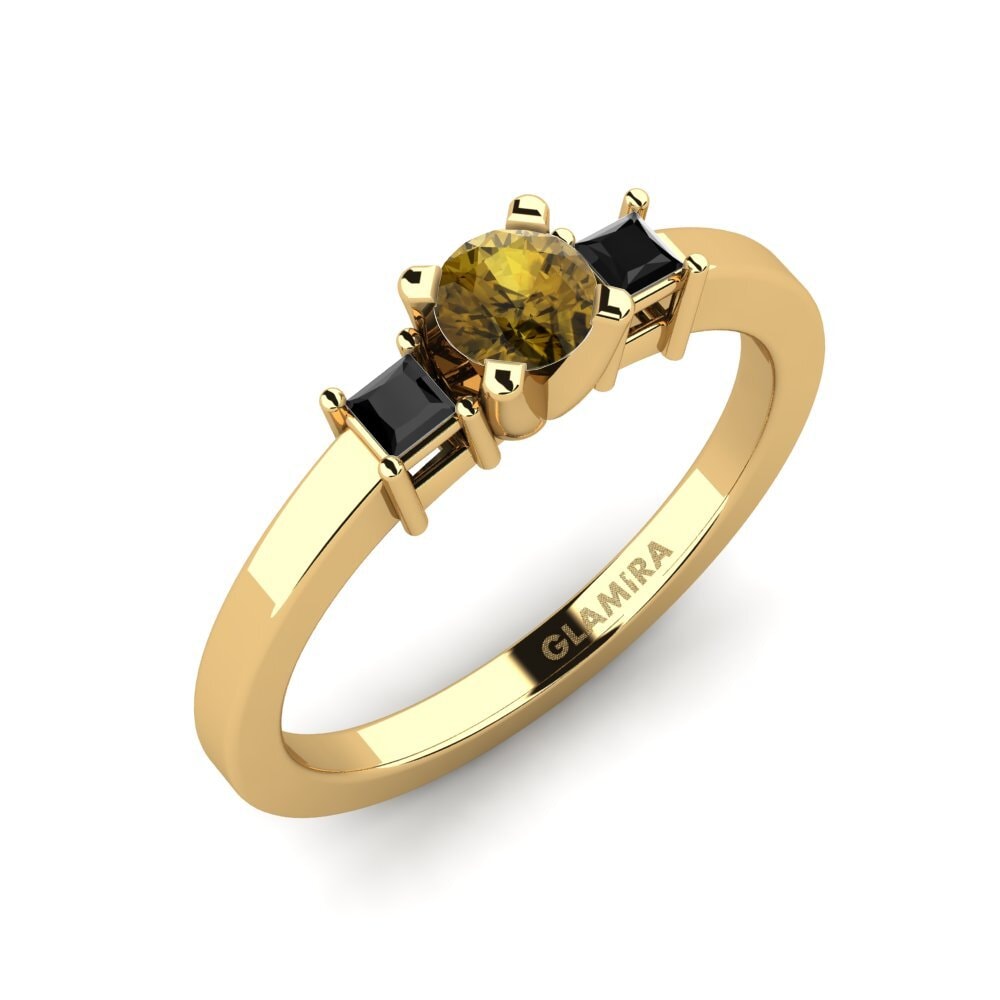 Circón Marrón Anillo de compromiso Mitch
