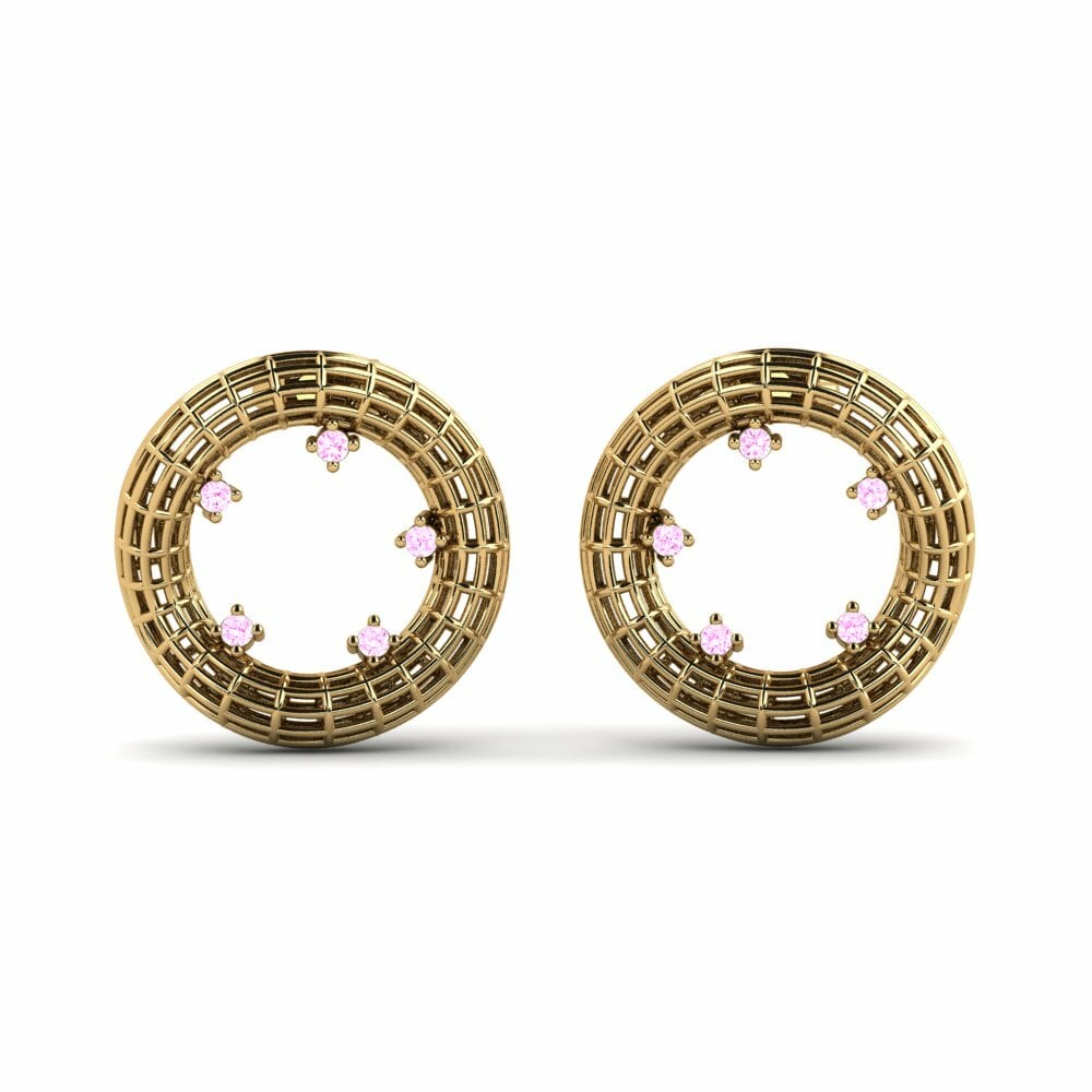 Or Jaune 14k Boucle d'oreille femme Mittie