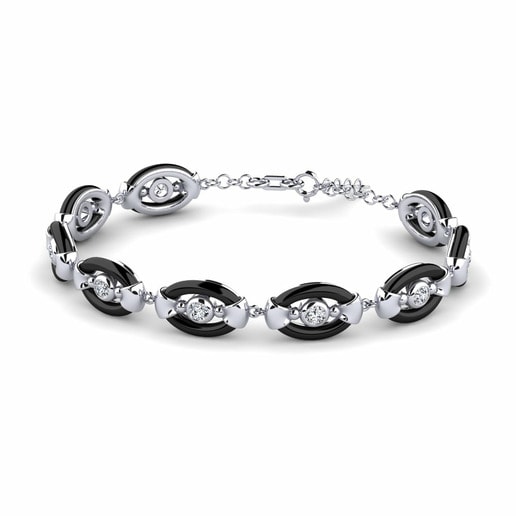 Bracelet Mitts 585 White Gold & Swarovski Crystal