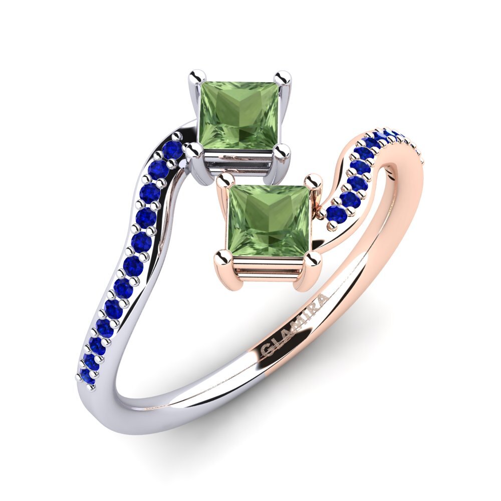 18K Rose & White Gold Engagement Ring Mitzel