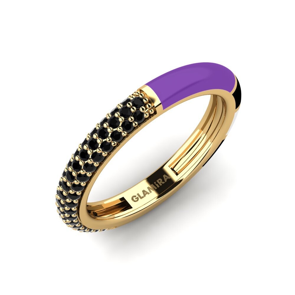 Diamante Negro Anillo Mixte